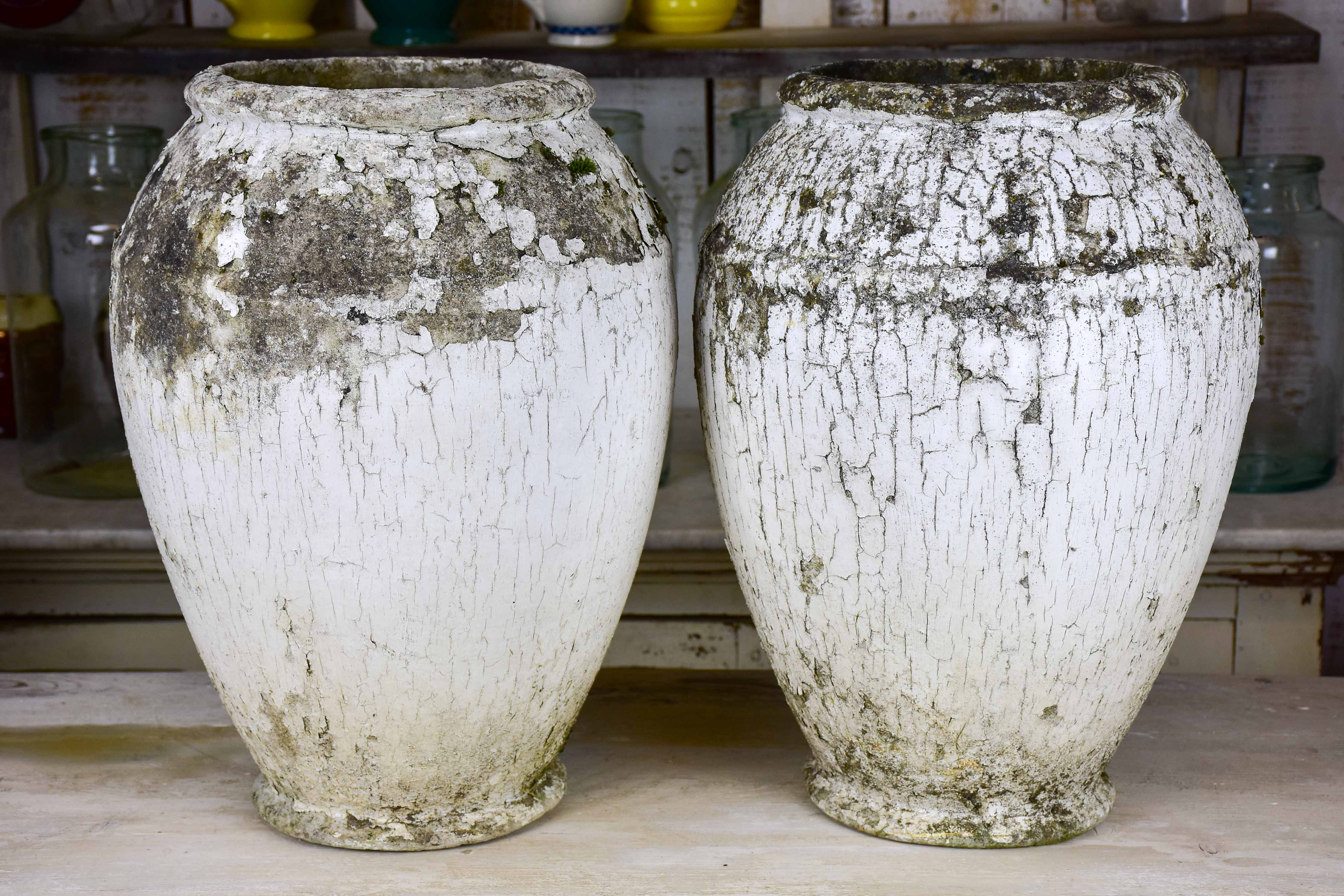 Pair of vintage garden planters