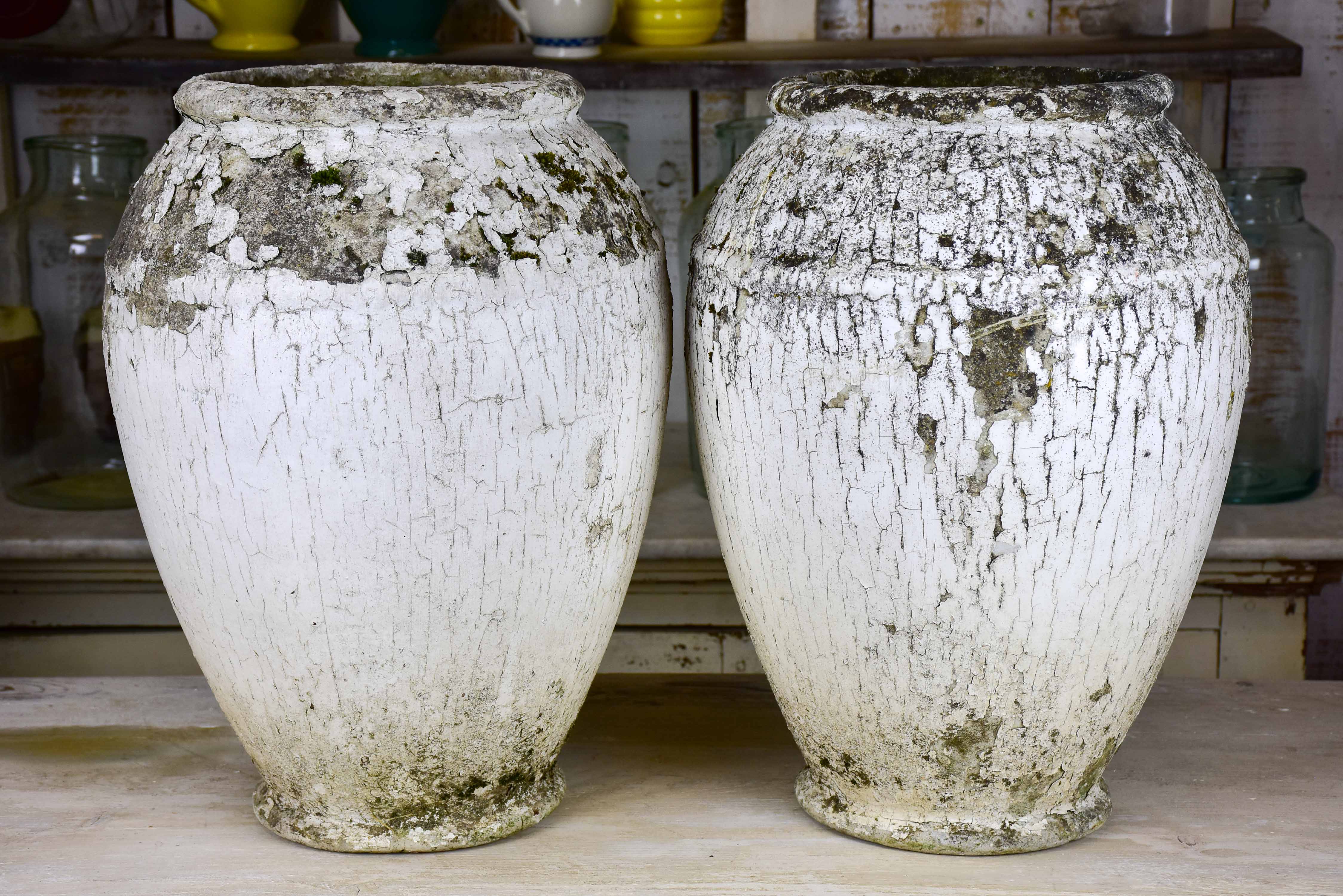 Pair of vintage garden planters