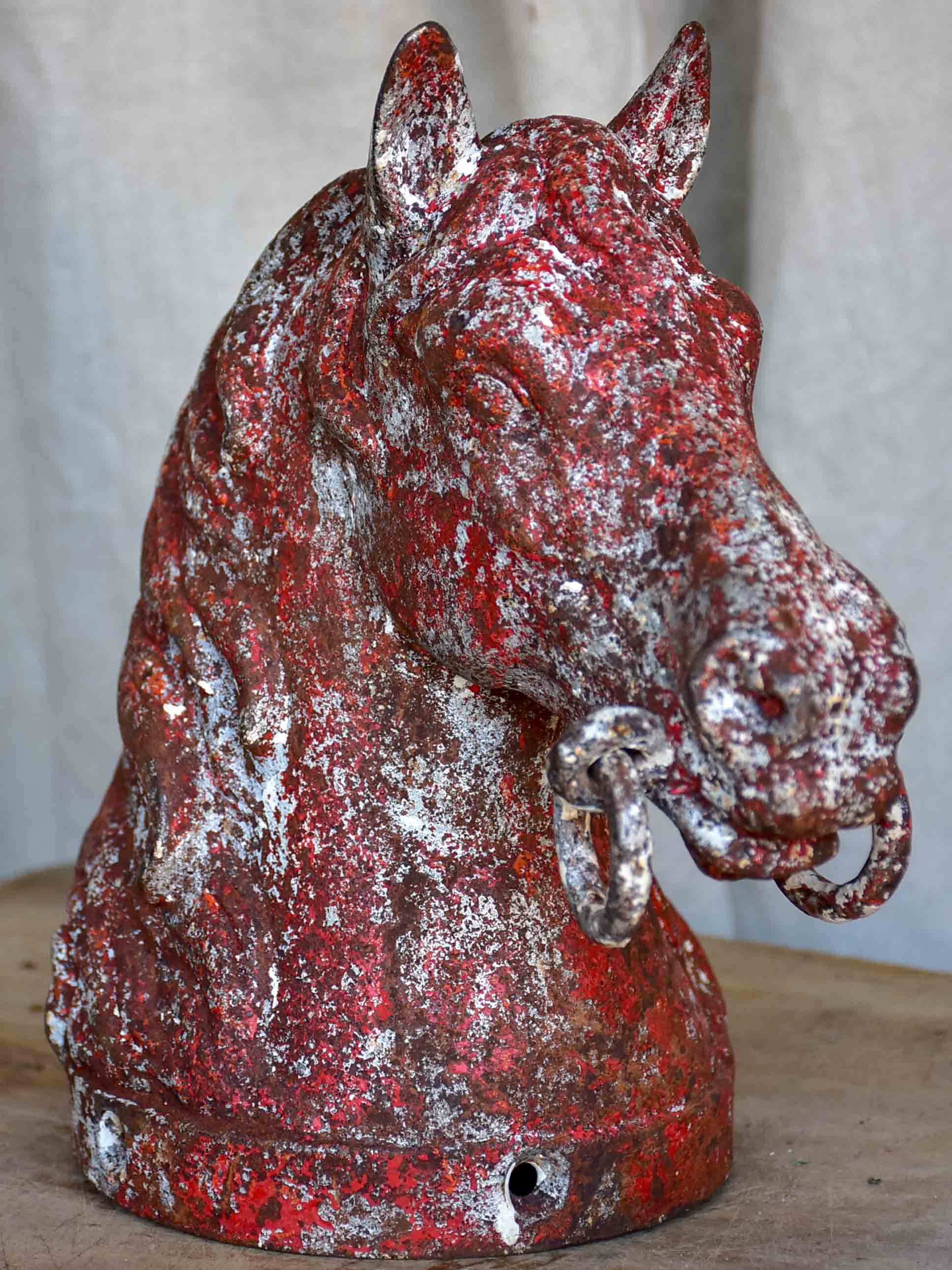 19th Century cast iron horse head from the stables