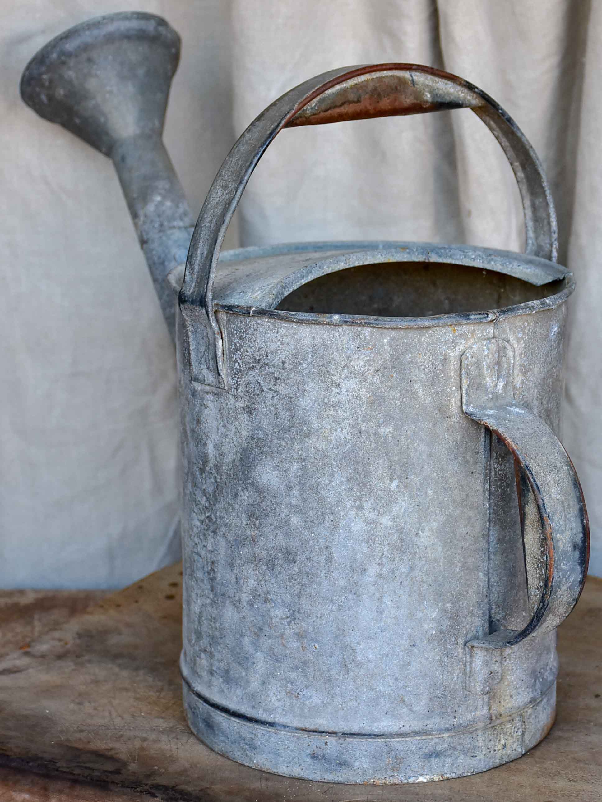 Antique French zinc watering can