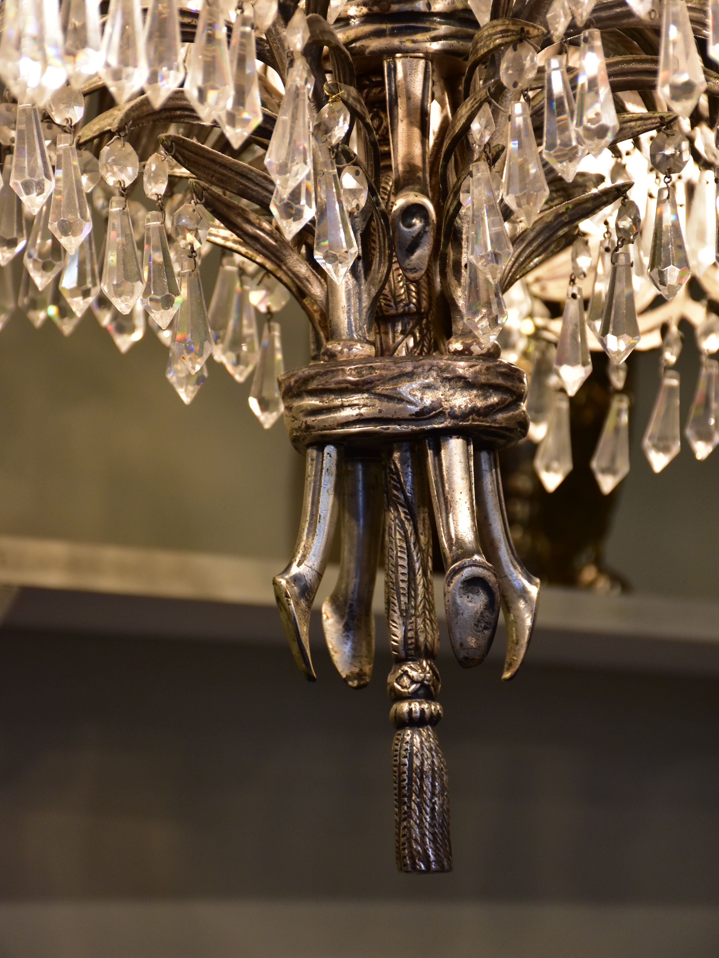 Joseph Hoffmann palm chandelier - silver