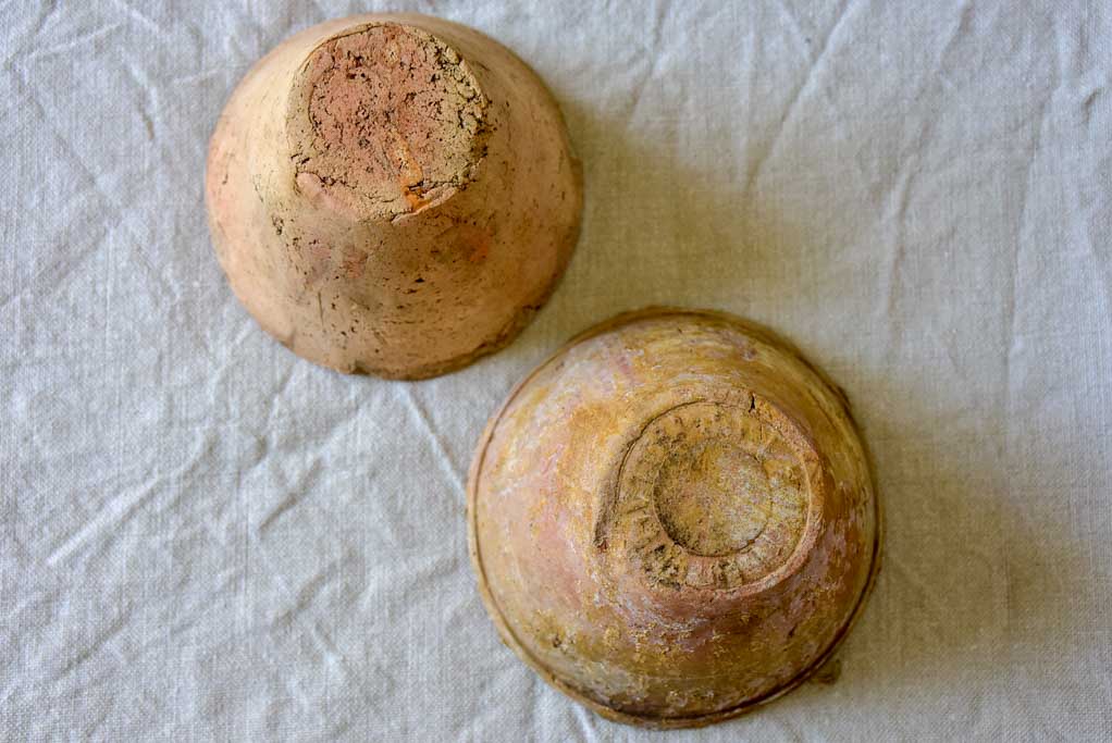 Two antique French pots for collecting resin and sap