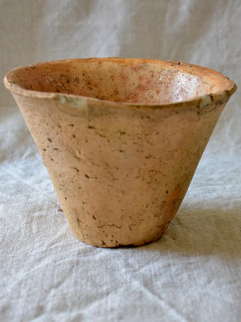 Two antique French pots for collecting resin and sap