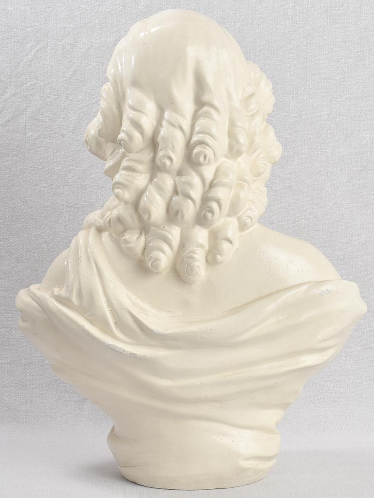 Plaster bust, young woman, early-20th-century