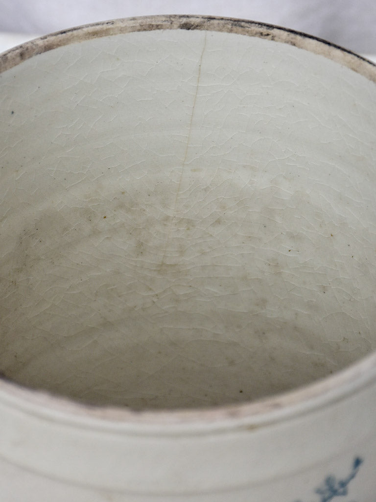 Large preserving pot - 'Graisse blanche' 8¾"