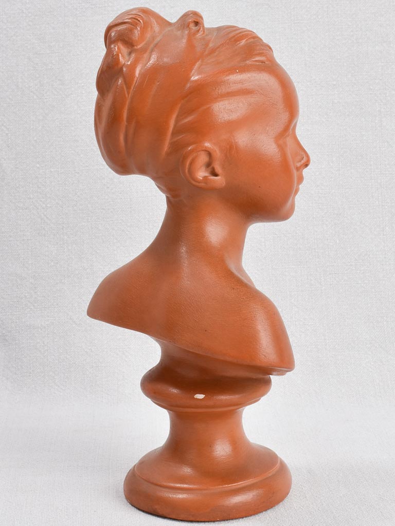 Vintage bust of a young  woman 12¼"