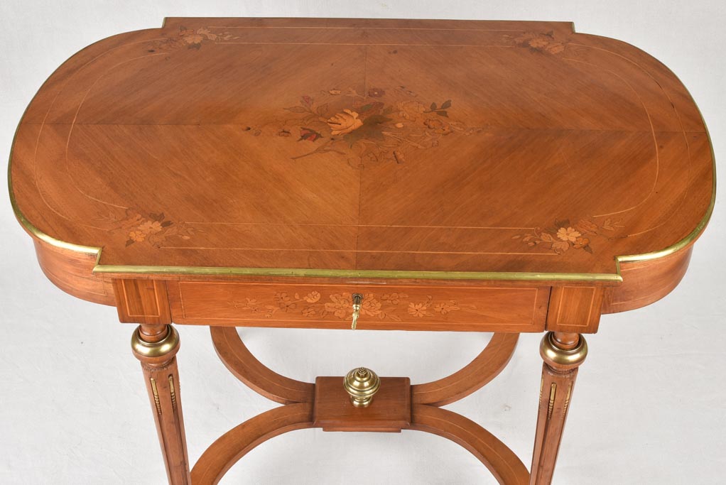 Napoleon III marquetry desk 39½" x 23¾"