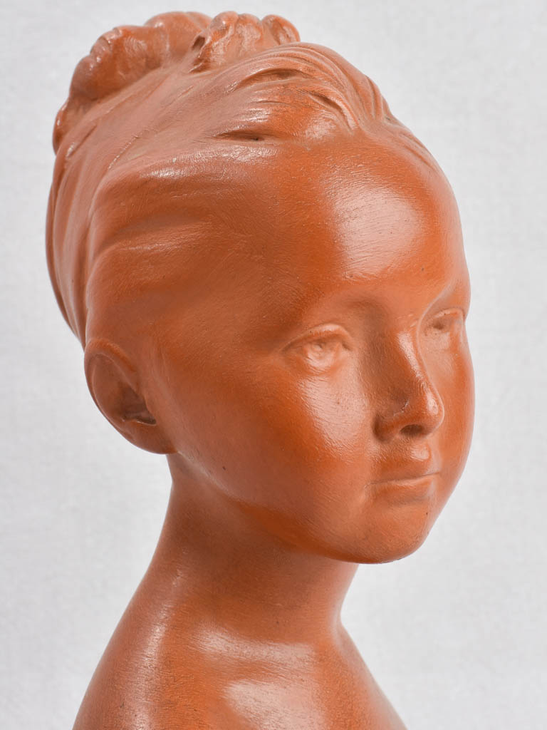 Vintage bust of a young  woman 12¼"