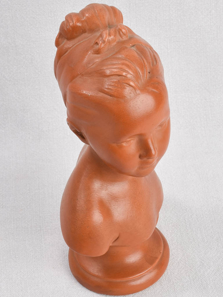 Vintage bust of a young  woman 12¼"