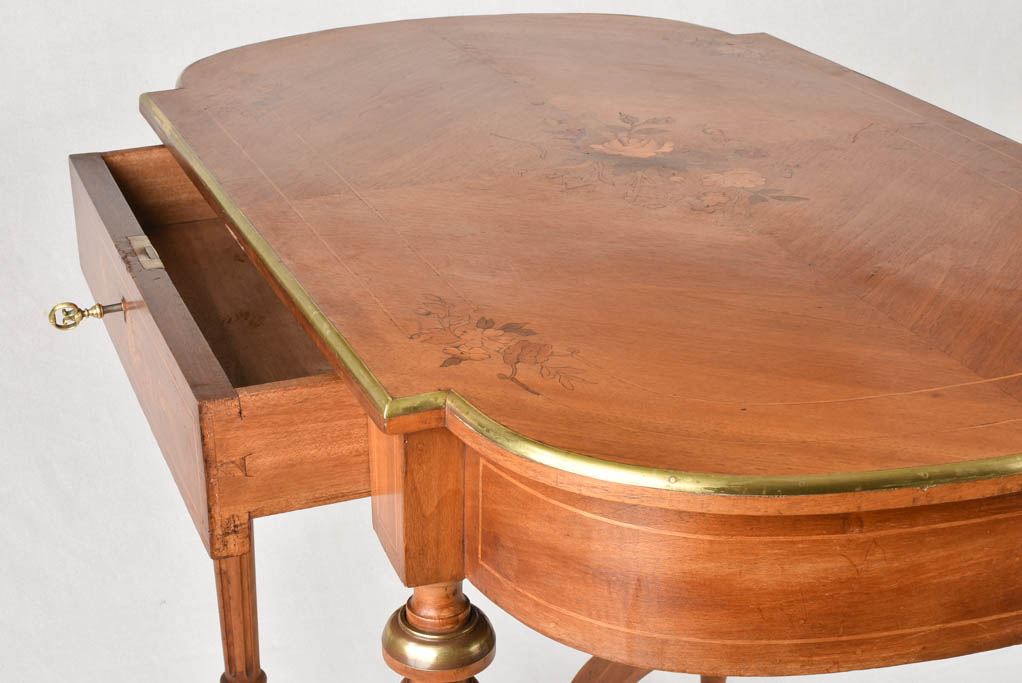 Napoleon III marquetry desk 39½" x 23¾"