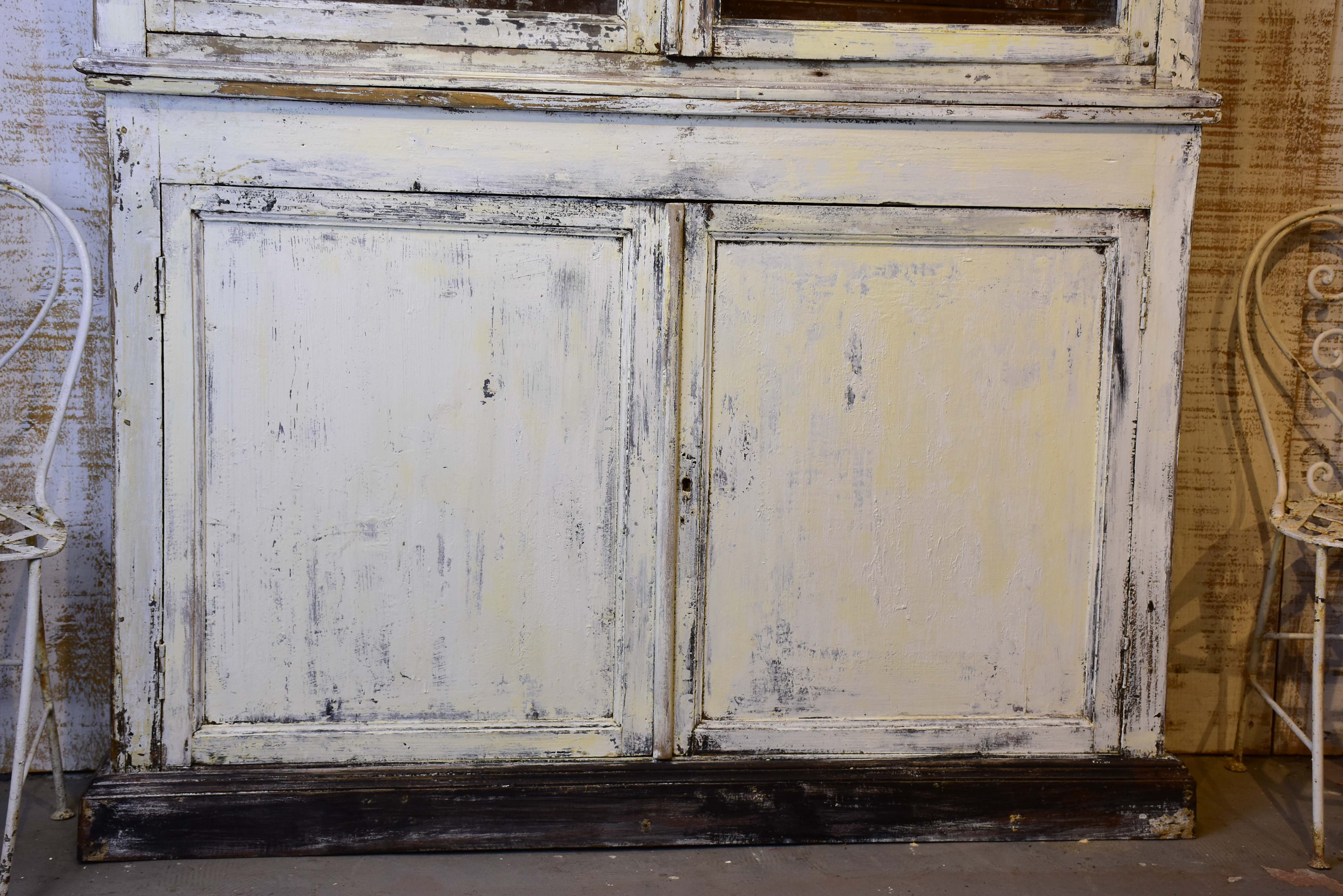 Antique French dresser with glass doors