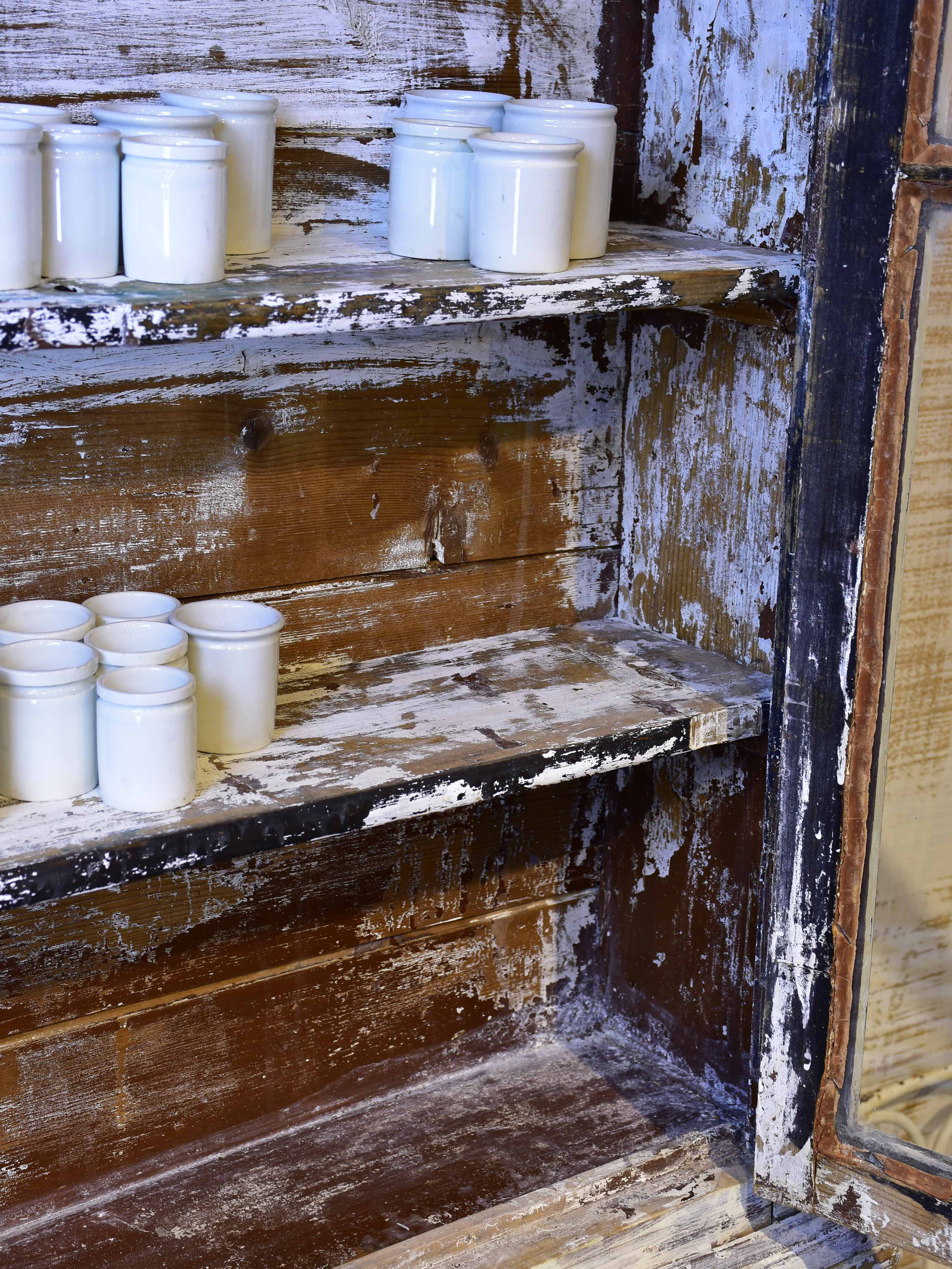 Antique French dresser with glass doors