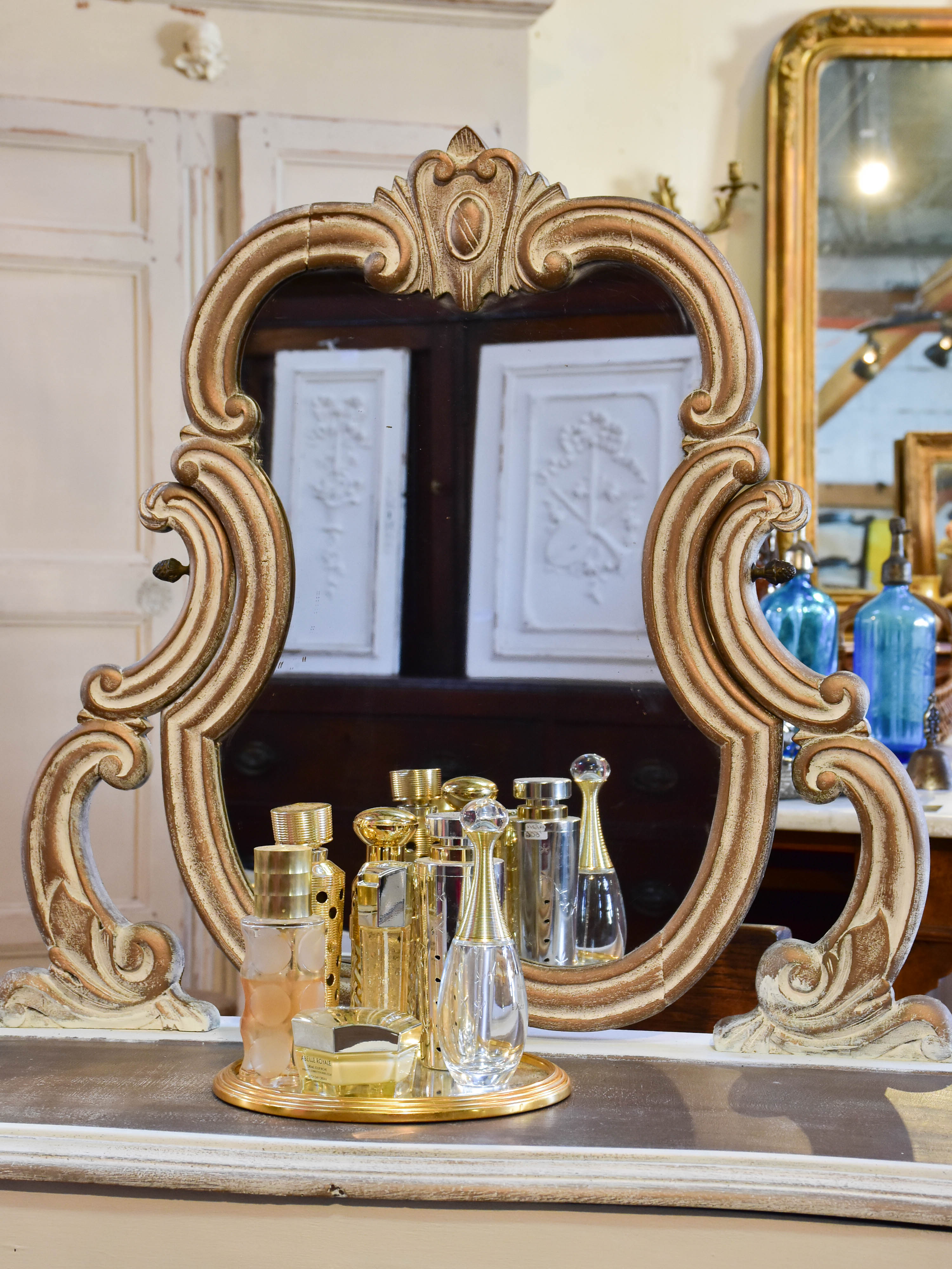 Louis XV style vanity table or coiffeuse