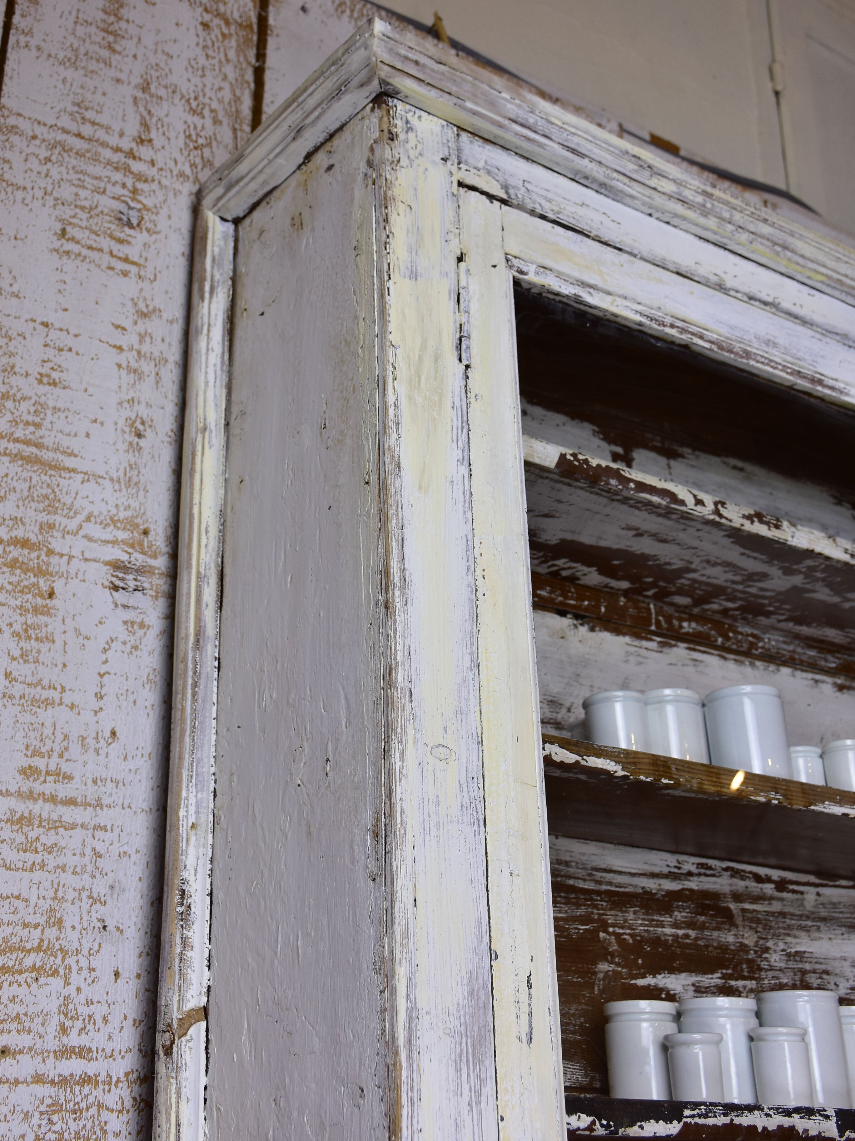 Antique French dresser with glass doors