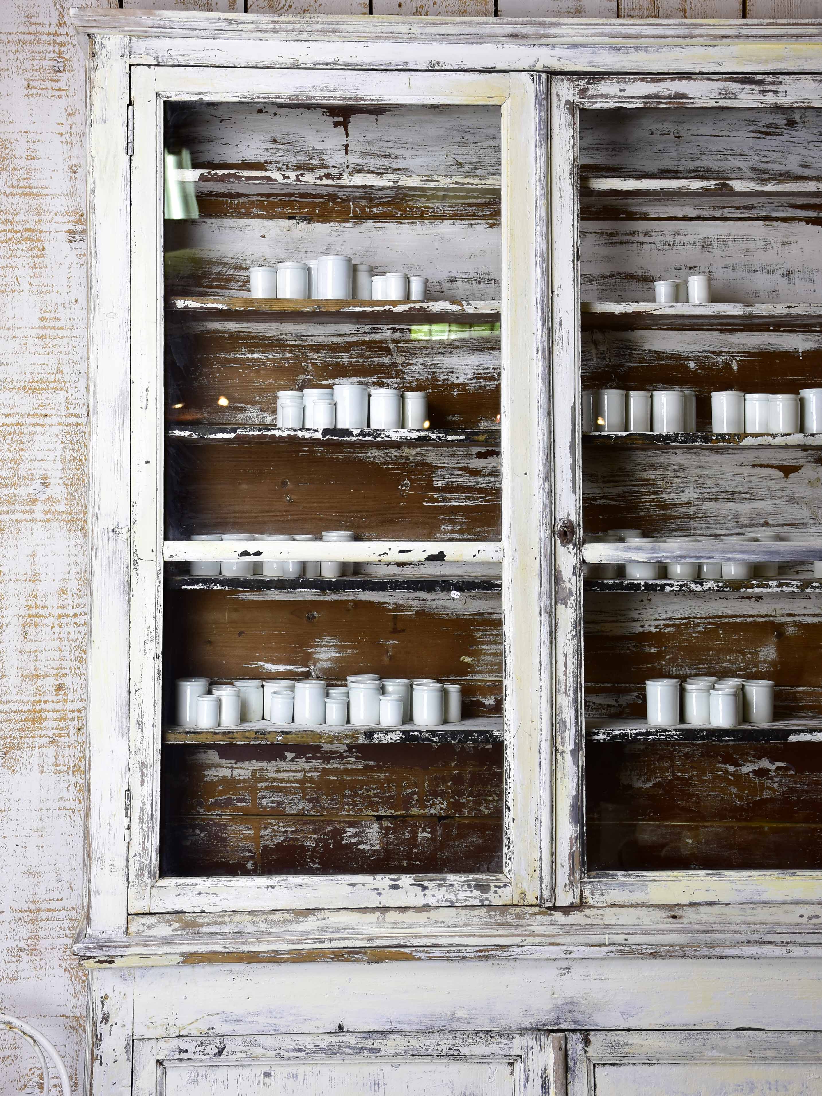 Antique French dresser with glass doors