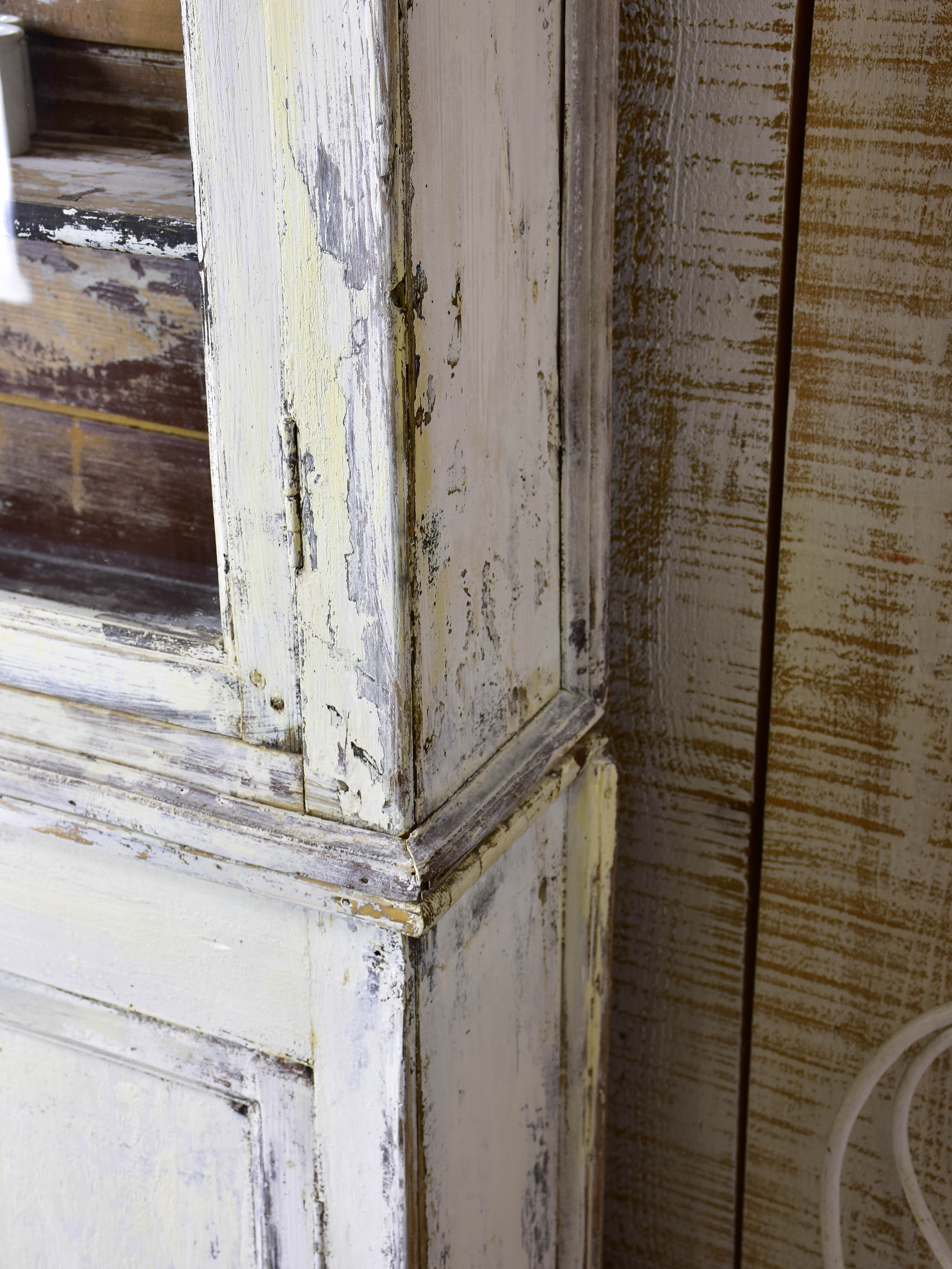 Antique French dresser with glass doors