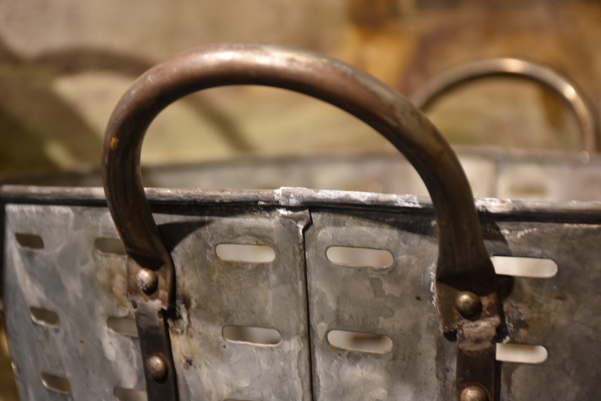 Galvanized olive straining buckets