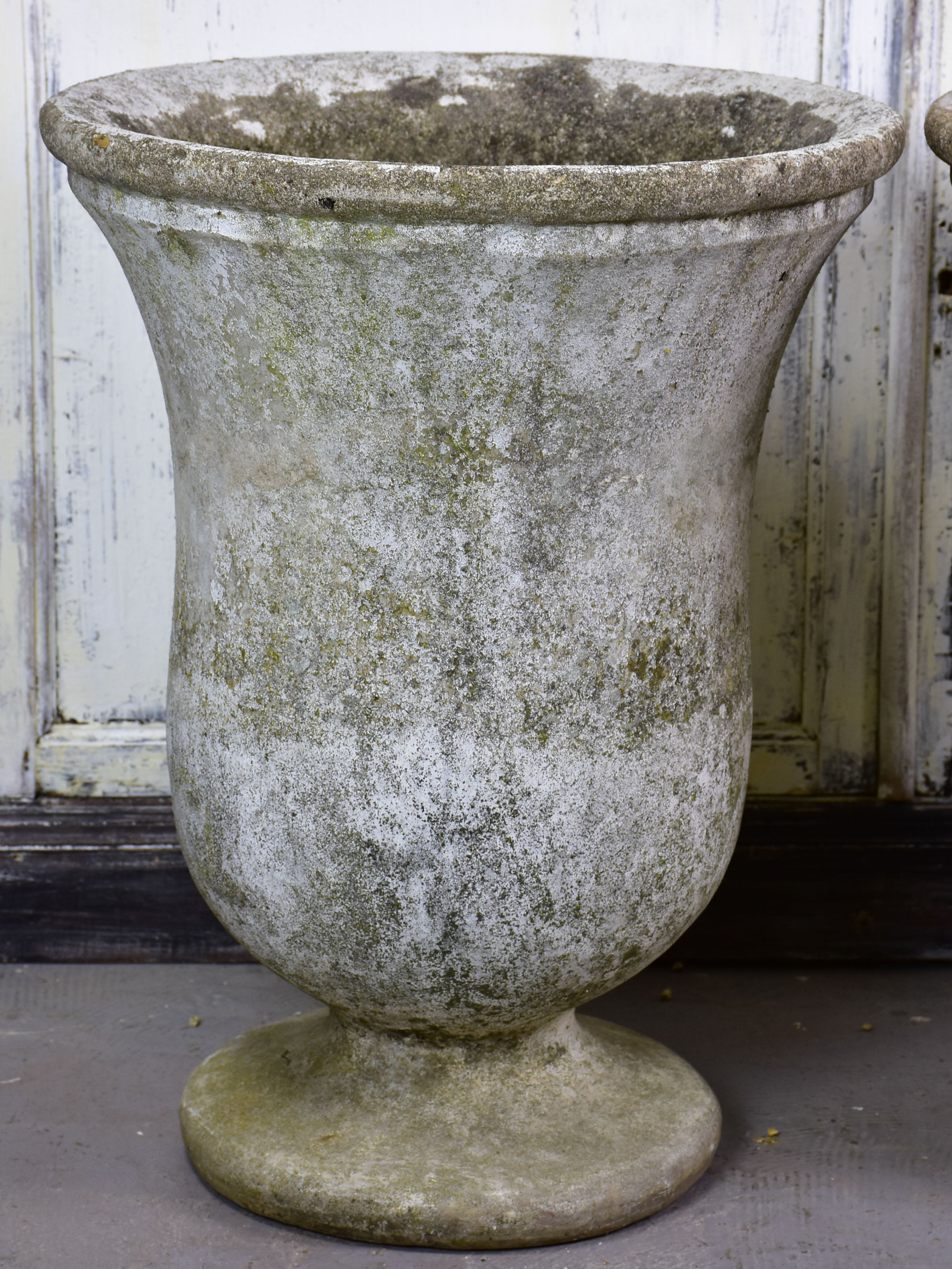 Pair of vintage French garden urns