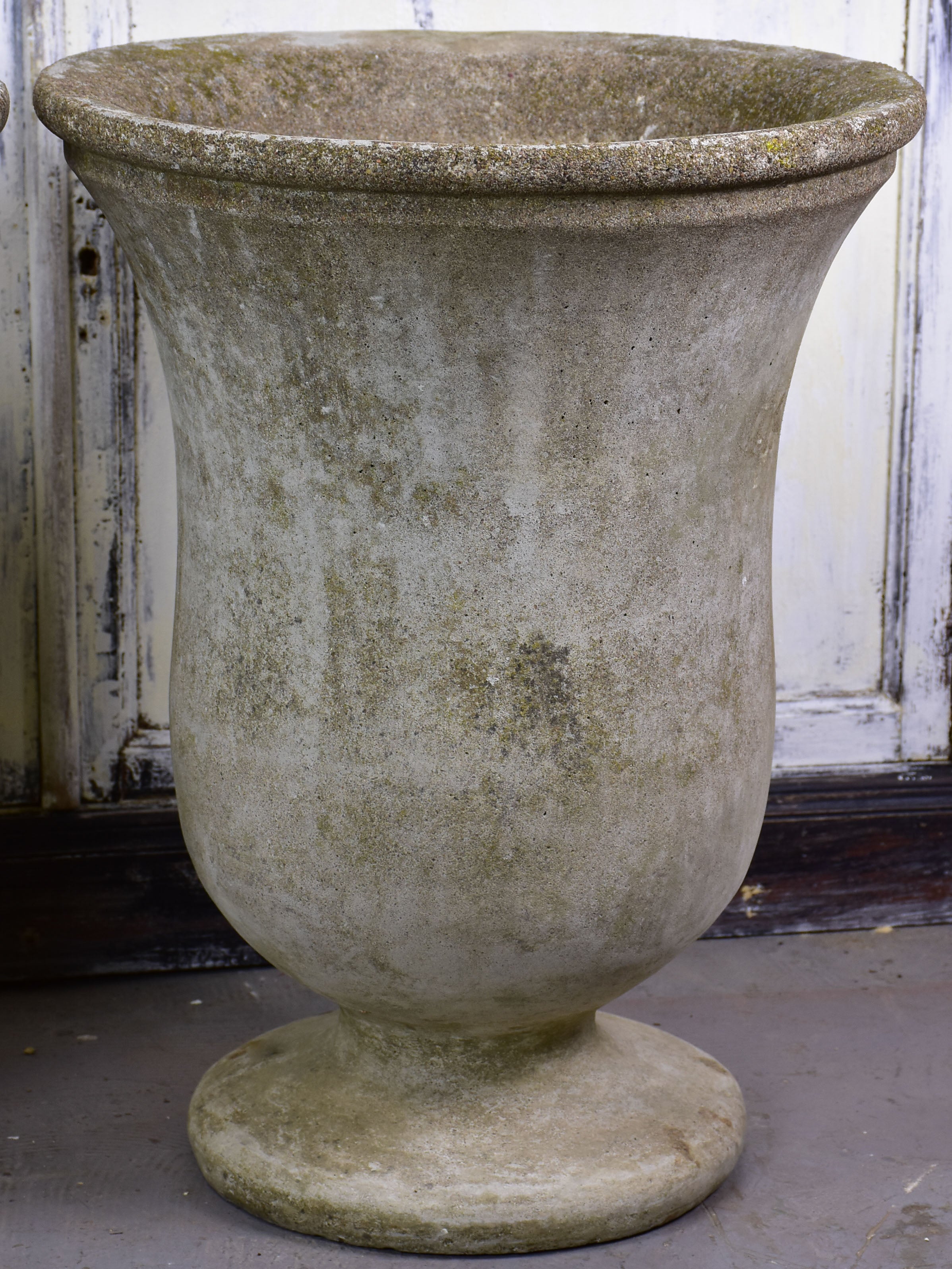 Pair of vintage French garden urns