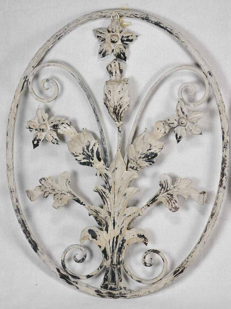 Pair of wrought iron wall decorations 20½" x 26½"