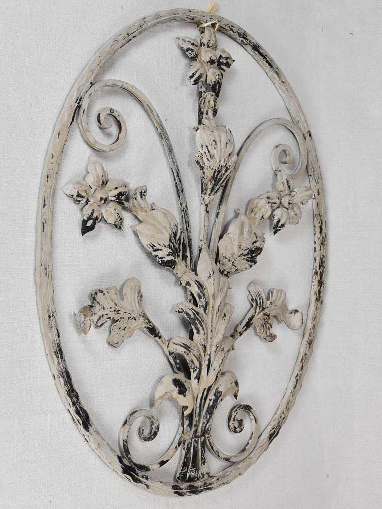 Pair of wrought iron wall decorations 20½" x 26½"