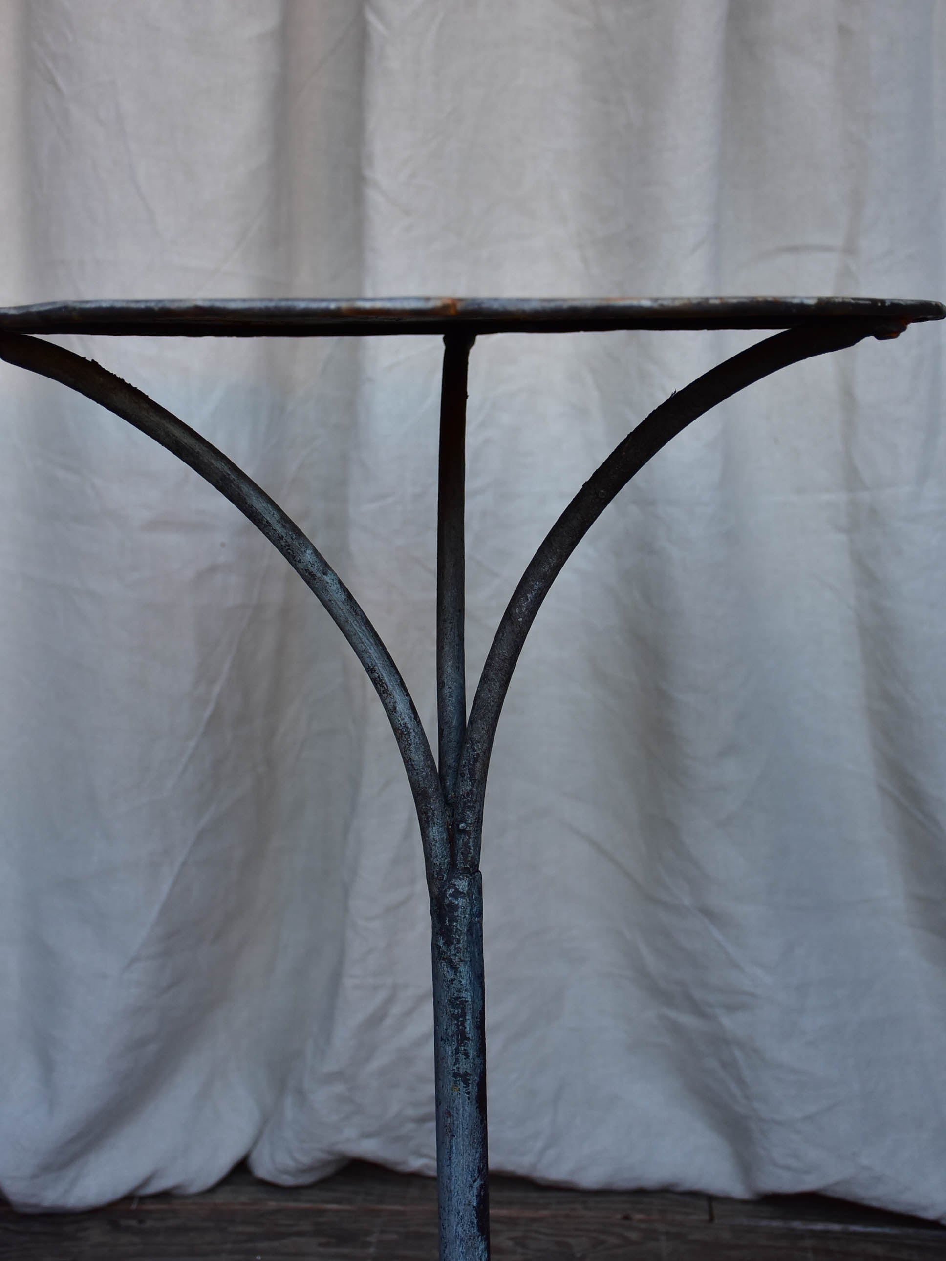 Late 19th Century French garden table with black patina