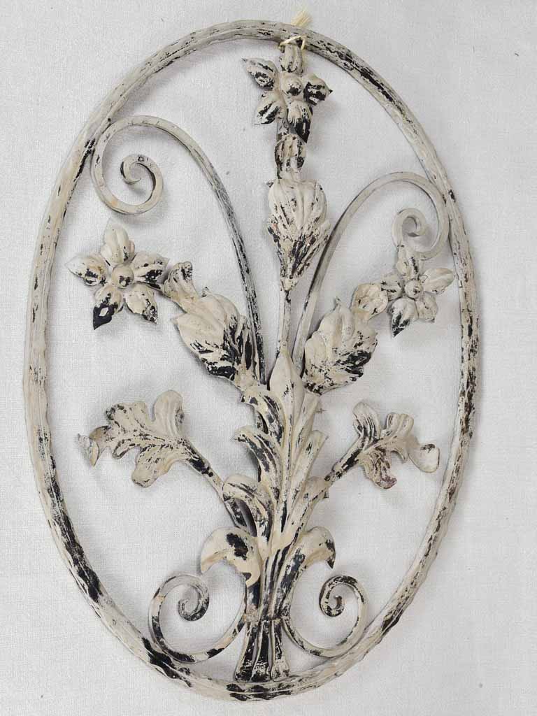 Pair of wrought iron wall decorations 20½" x 26½"