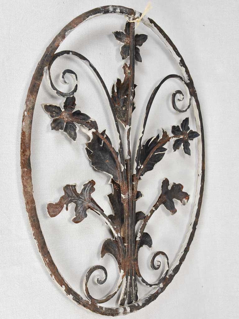 Pair of wrought iron wall decorations 20½" x 26½"