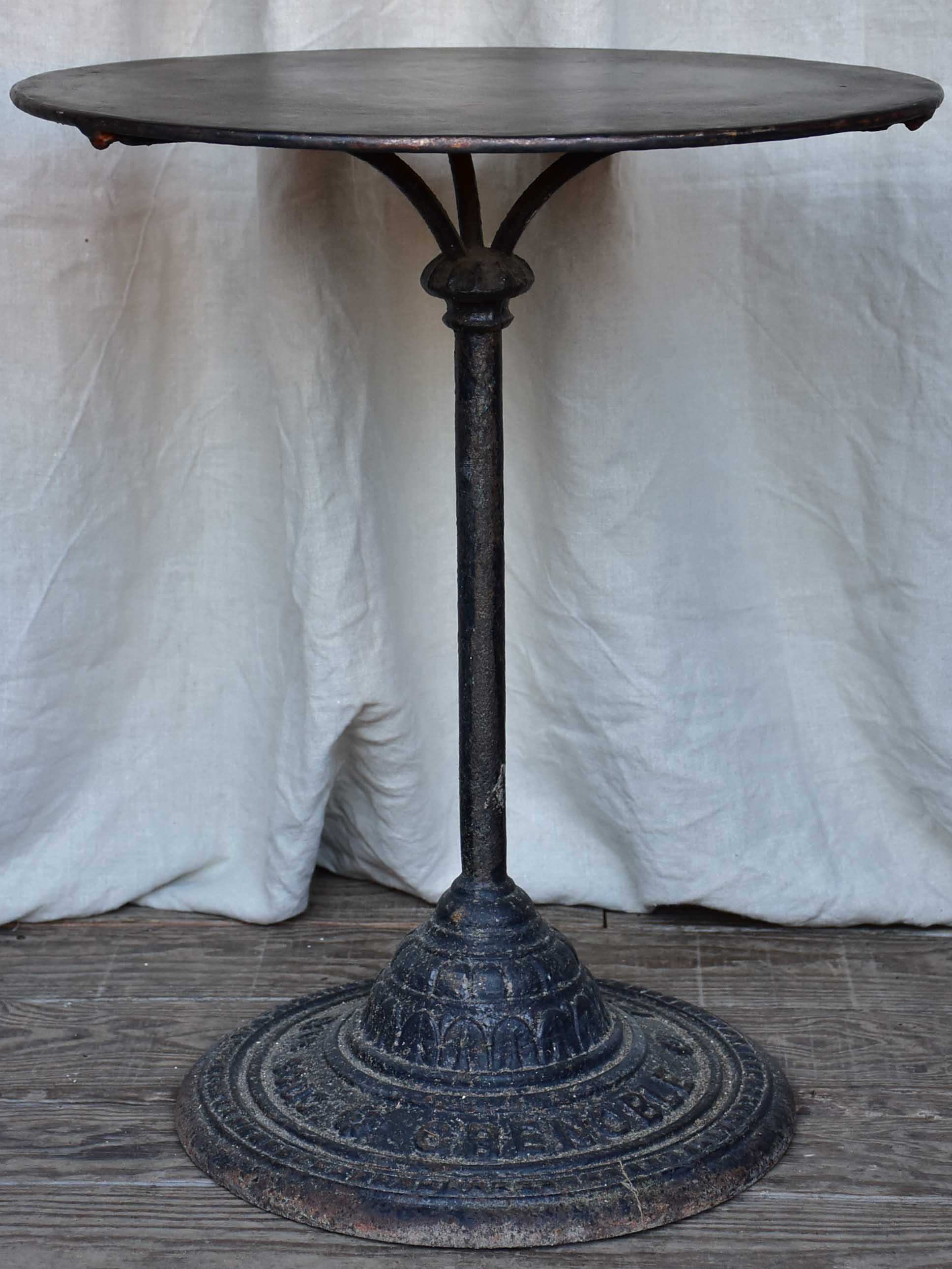 Antique French round garden table