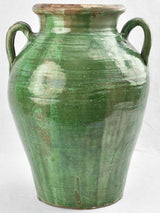 Antique French Green-Glazed Confit Pot