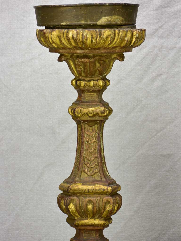 Large pair of 18th Century church altar candlesticks 38¼"