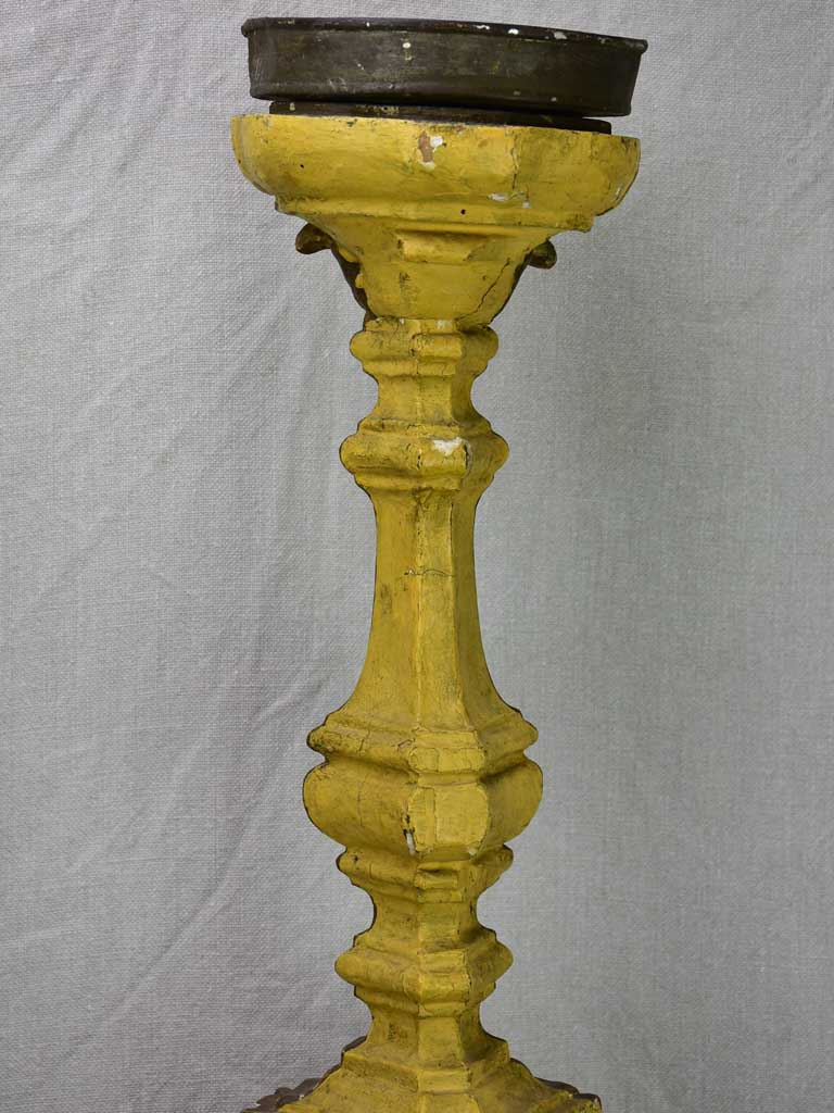 Large pair of 18th Century church altar candlesticks 38¼"