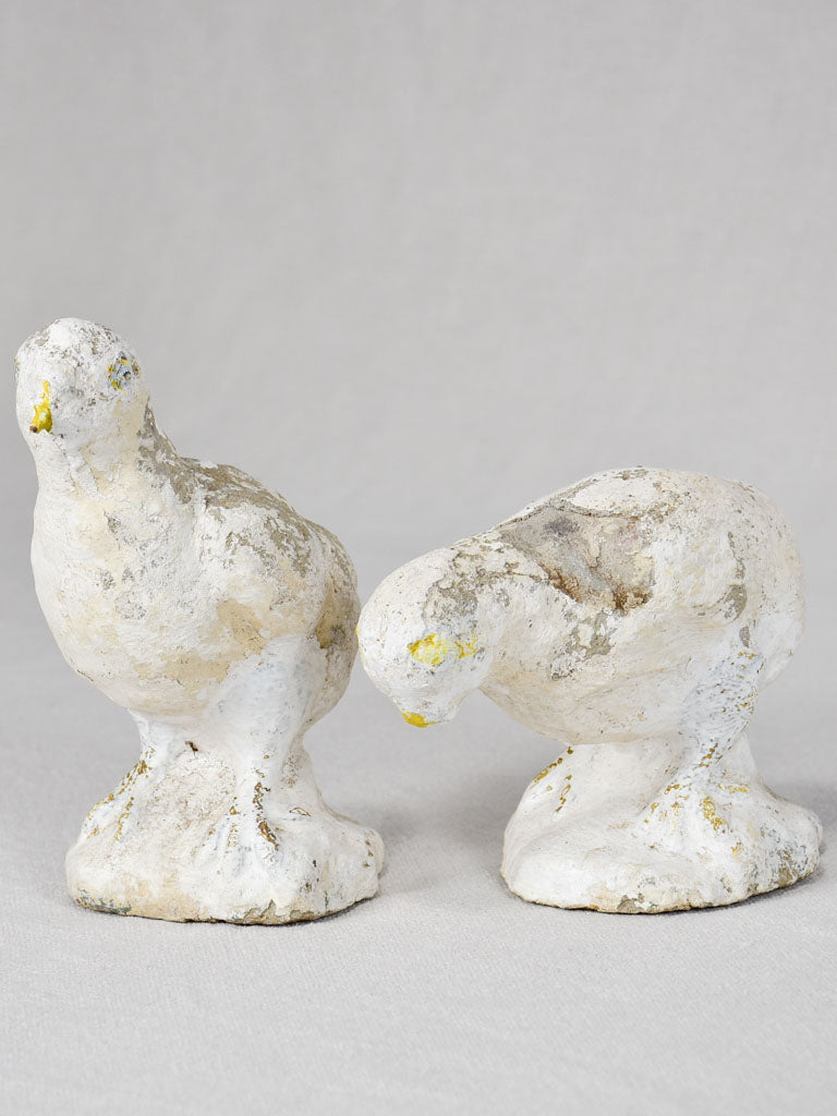 Two chick garden ornaments