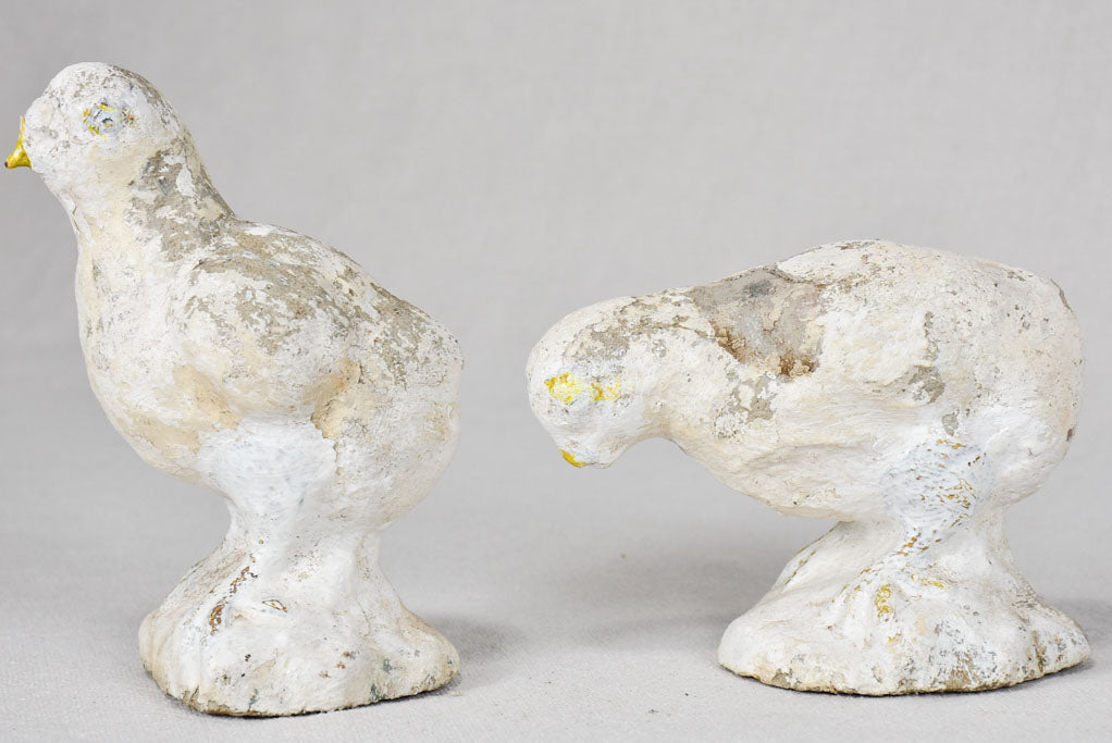 Two chick garden ornaments