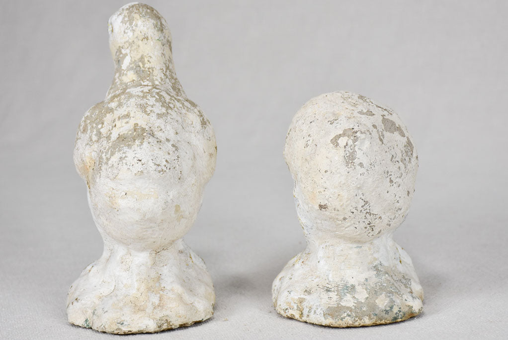 Two chick garden ornaments