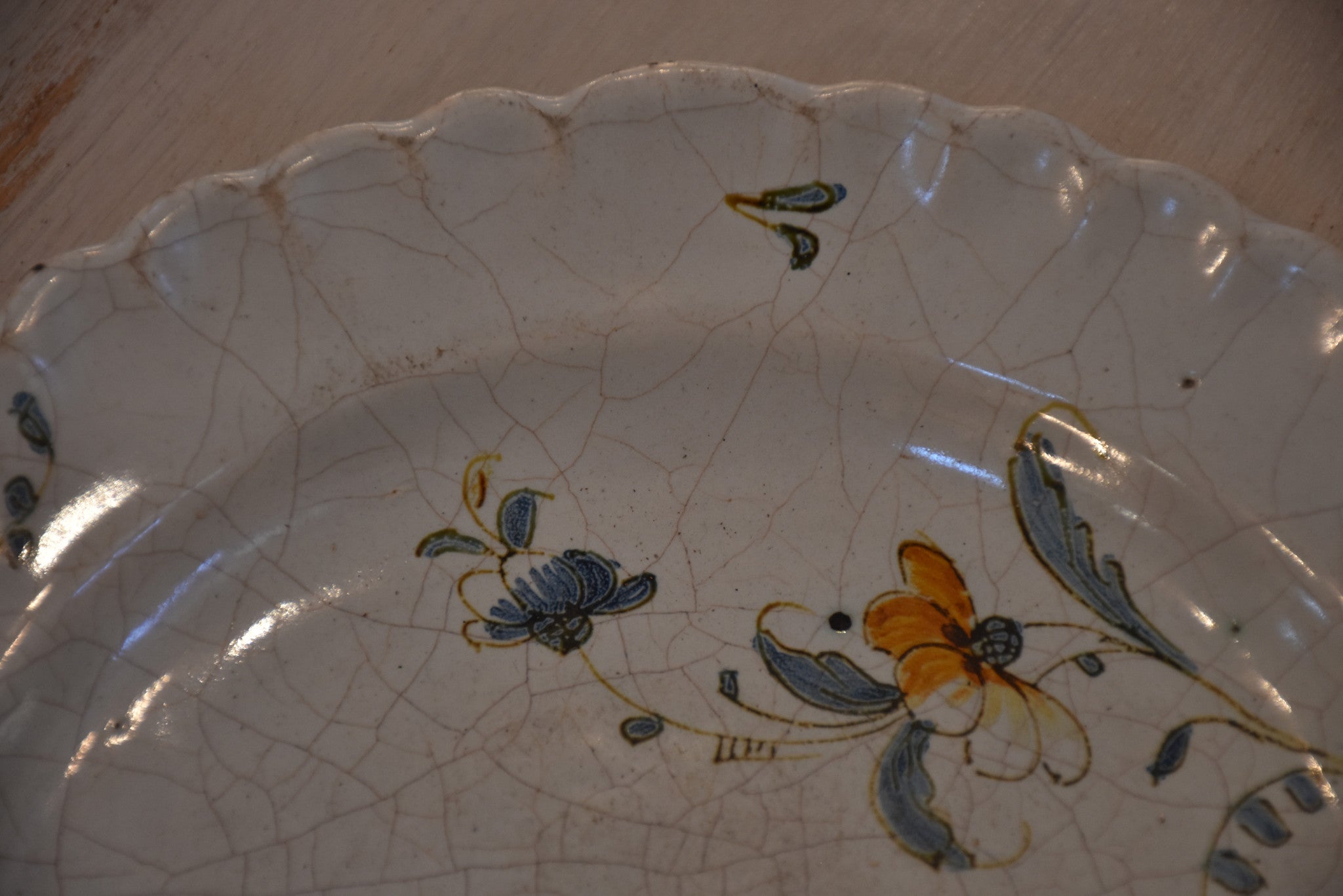 Two early 19th century French earthenware plates