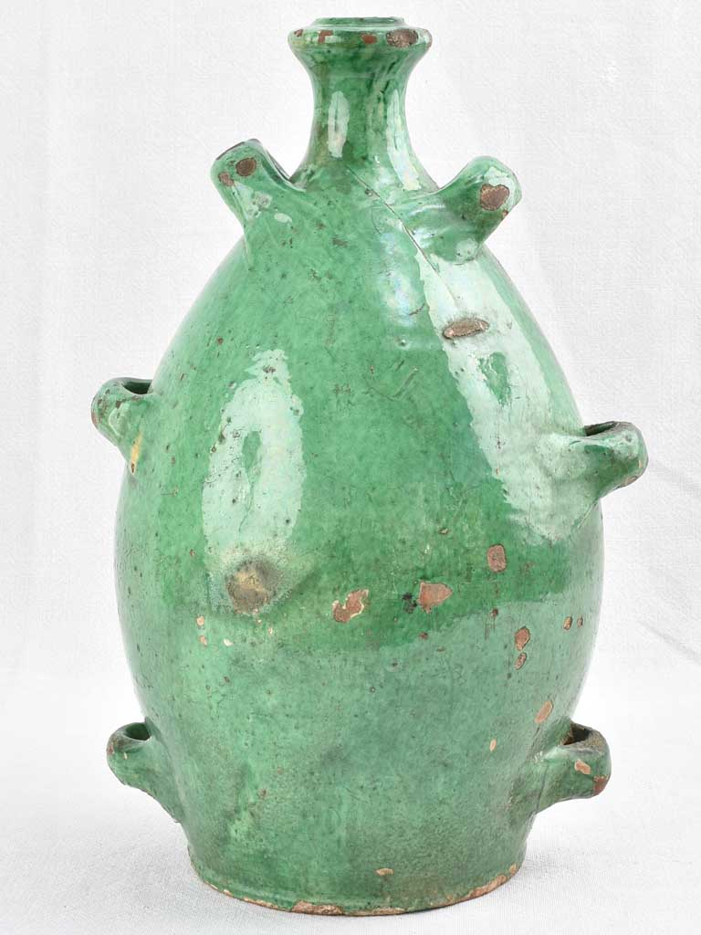 18th century green 'conscience' jug 16¼"