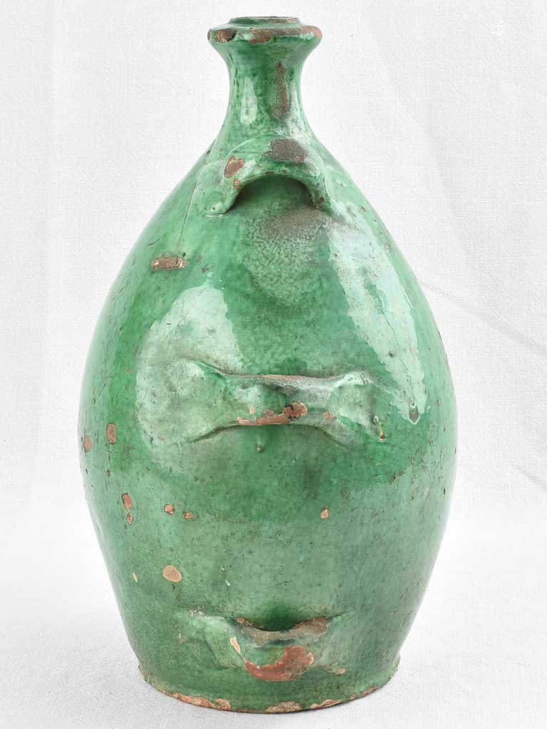 18th century green 'conscience' jug 16¼"