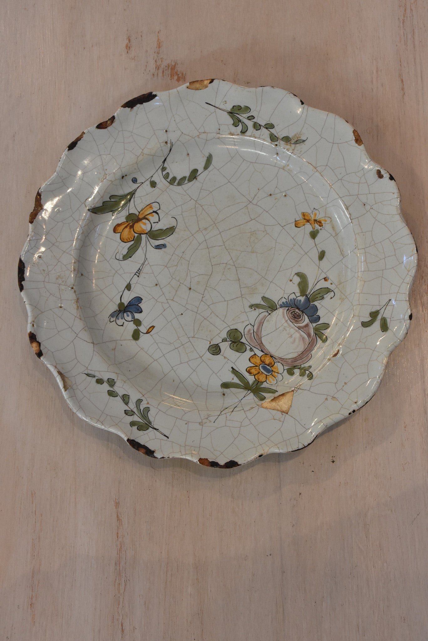 Two early 19th century French earthenware plates