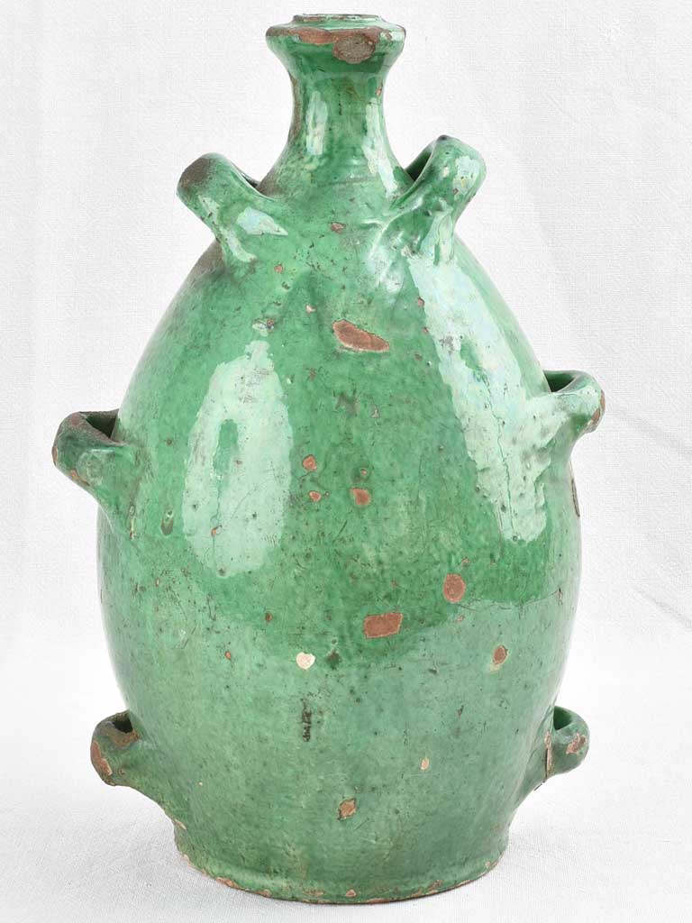 18th century green 'conscience' jug 16¼"