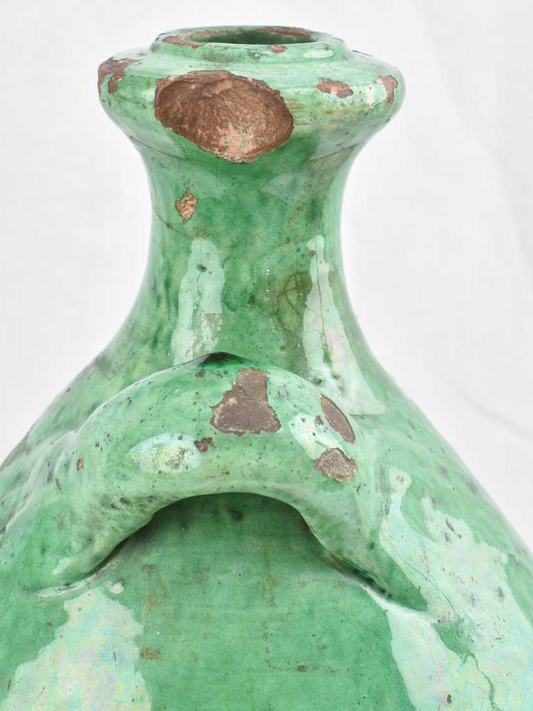 18th century green 'conscience' jug 16¼"