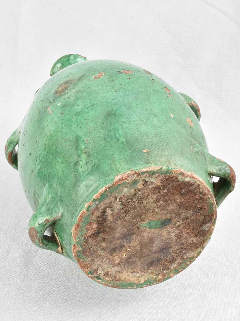 18th century green 'conscience' jug 16¼"