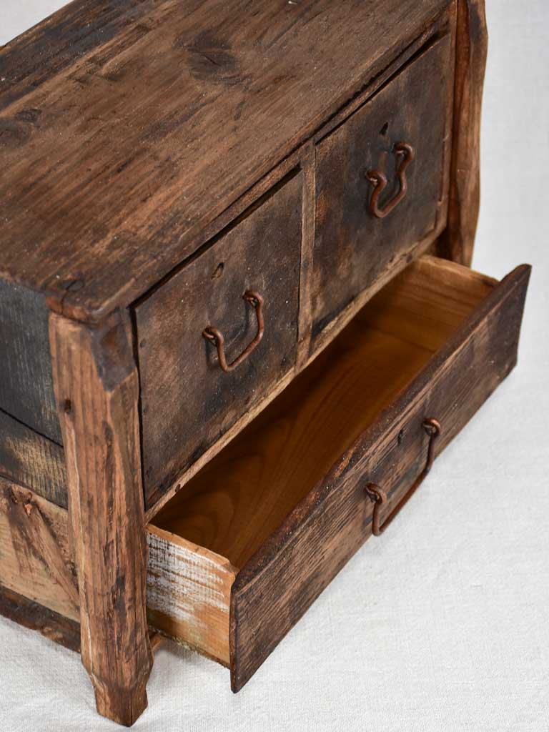 Small rustic drawers / document storage