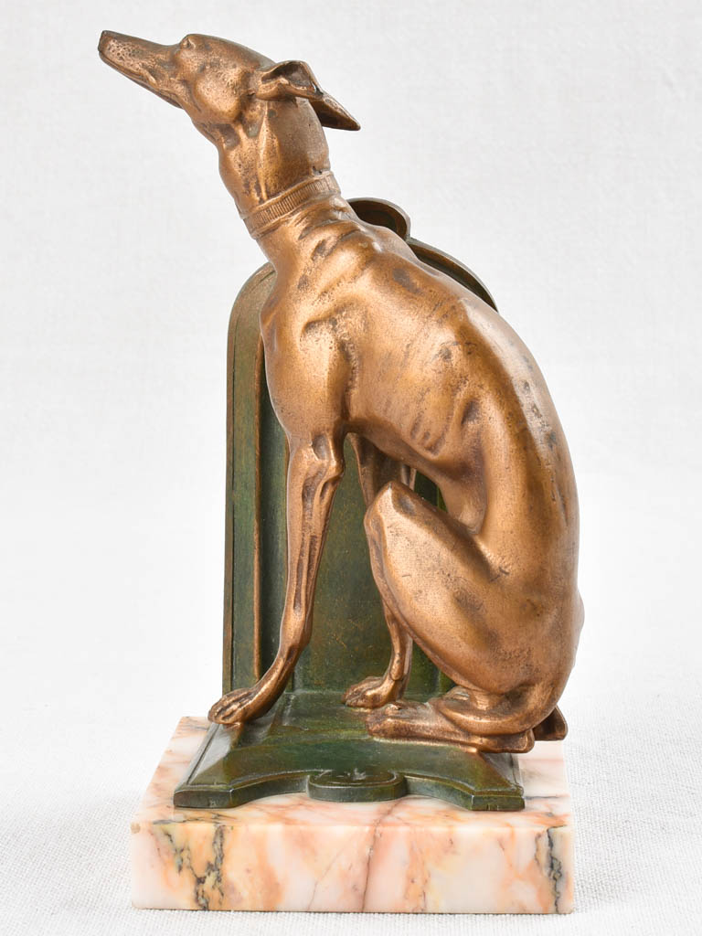 Pair of vintage bookends - greyhounds 8¼"