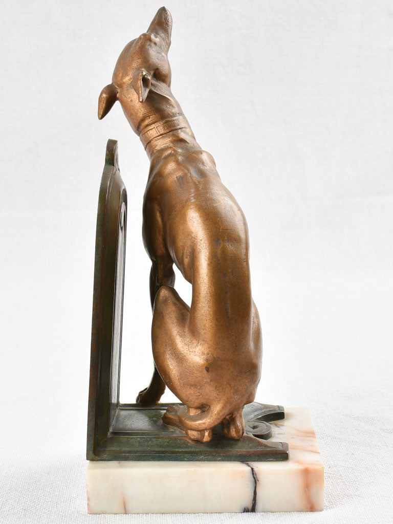 Pair of vintage bookends - greyhounds 8¼"