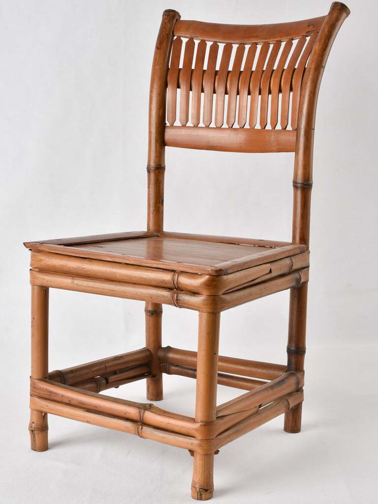 Antique French Children's chair - bamboo