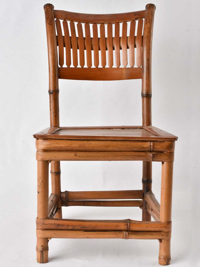 Antique French Children's chair - bamboo