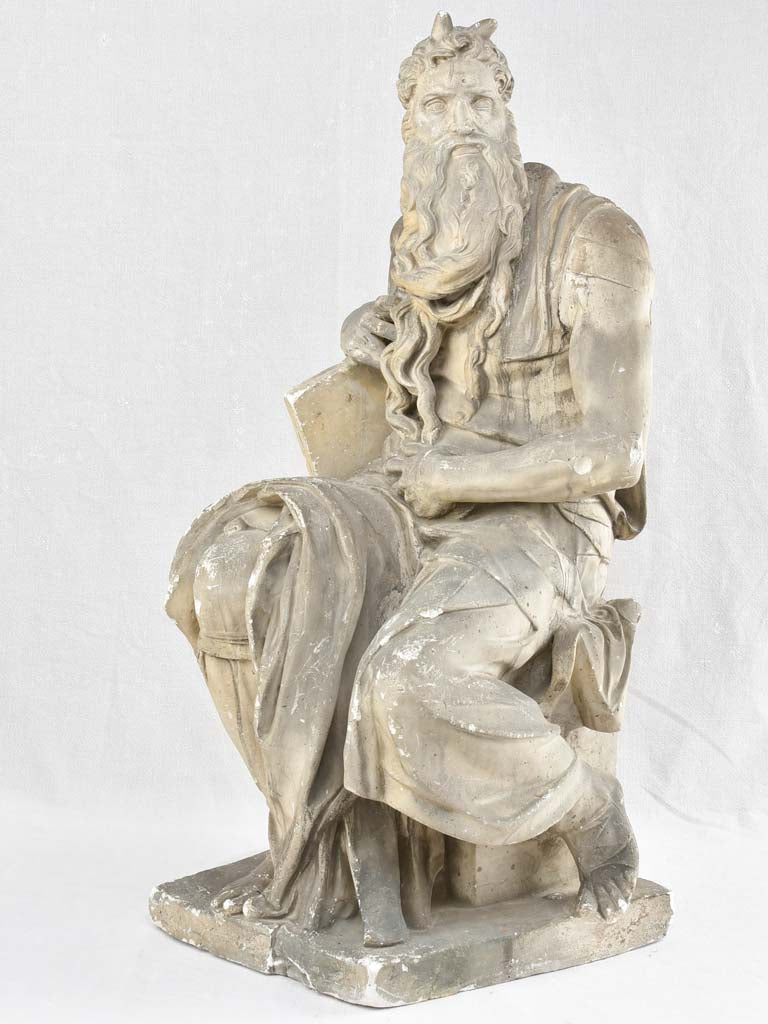 19th century plaster mold - Biblical Moses by Michelangelo 37¾