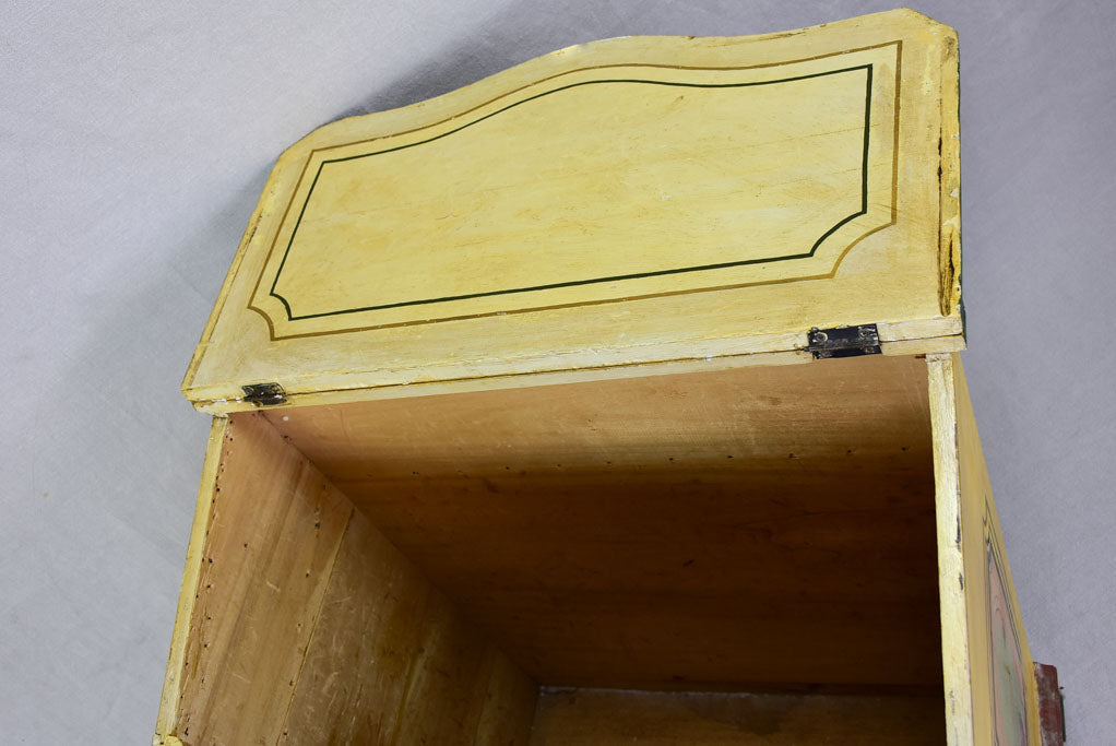 Early twentieth-century painted trunk / wood box