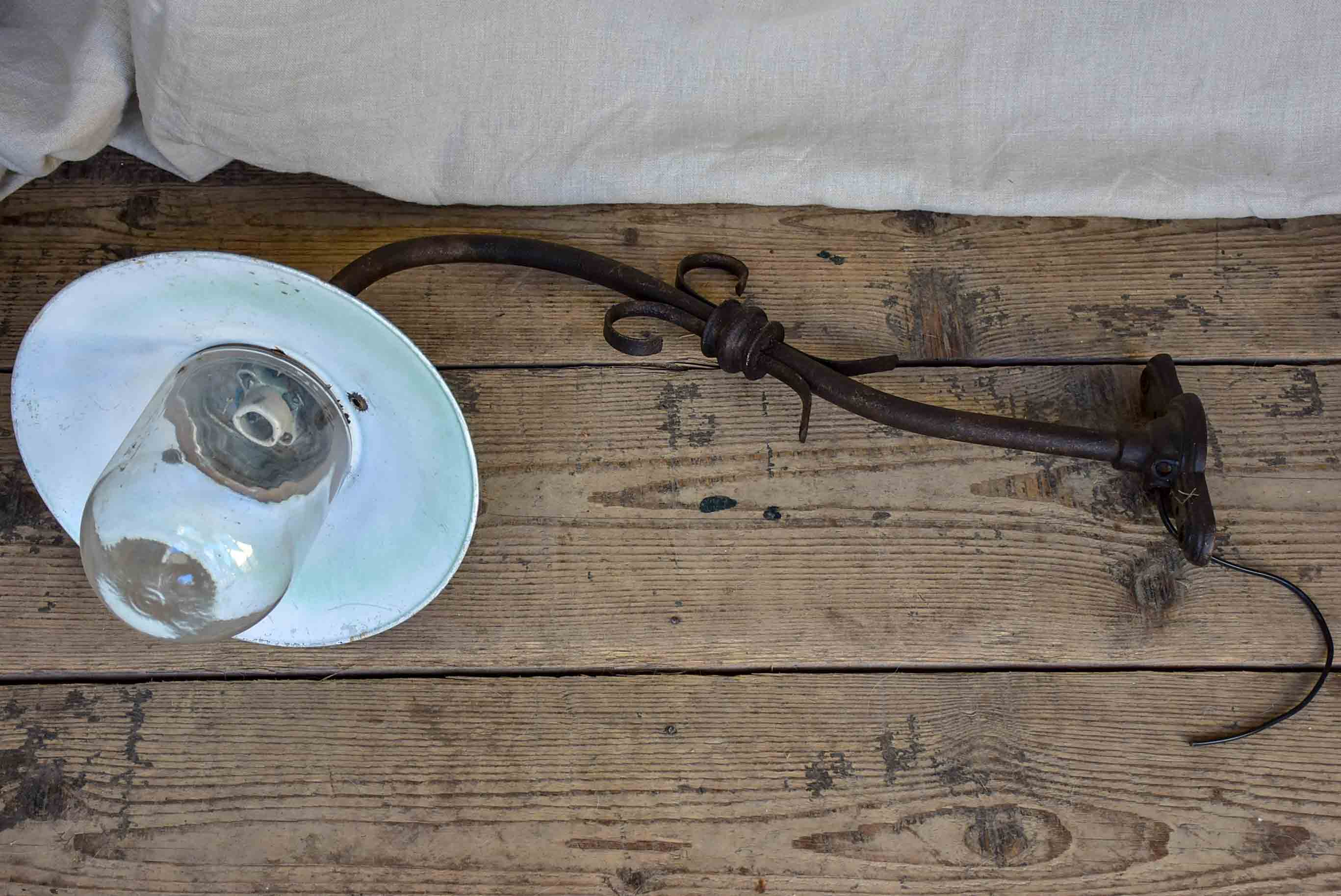 Large antique French wall light - external